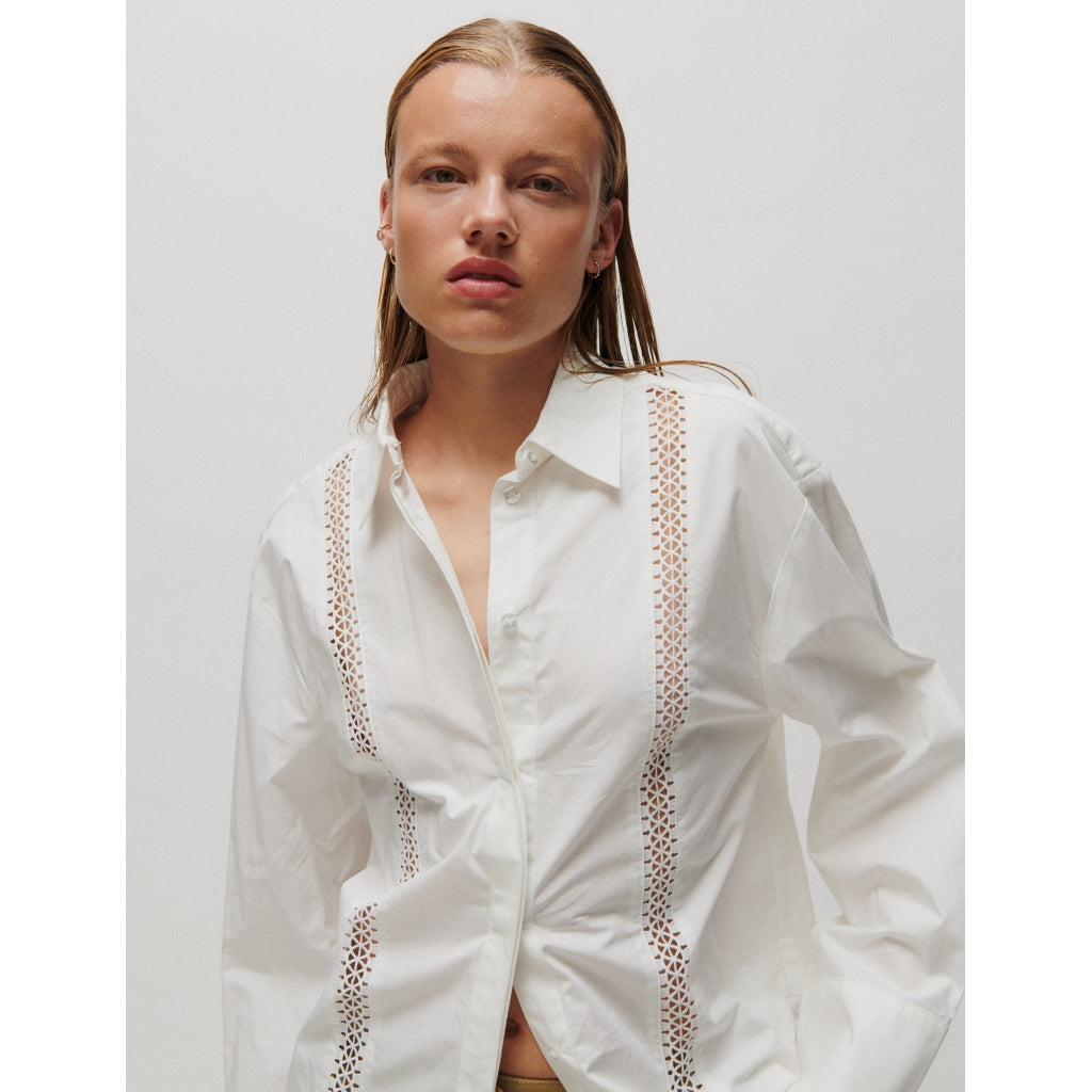 2NDDAY Rordas Crispy Poplin Skjorte - Brilliant White