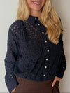 Continue Kit Lace Skjorte - Navy Blue