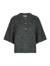 Neo Noir Benuta Fluffy Strik Cardigan - Antracit Melange