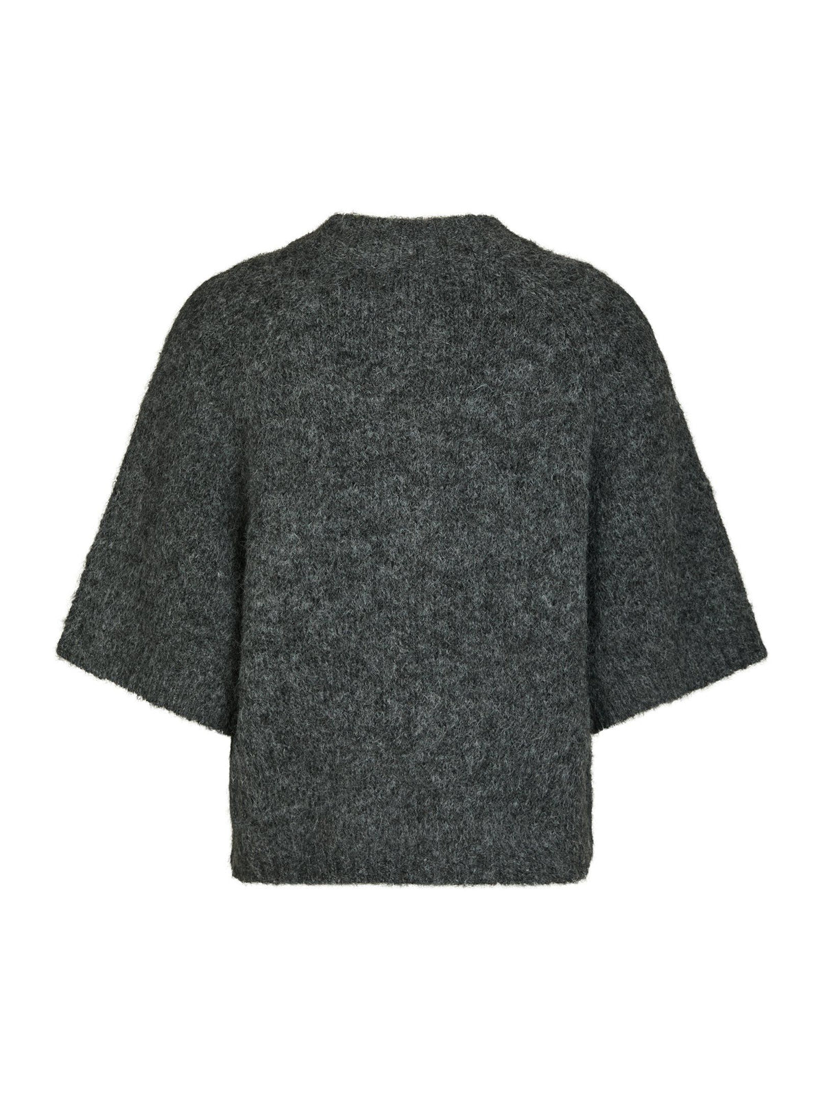 Neo Noir Benuta Fluffy Strik Cardigan - Antracit Melange