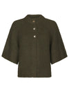 Neo Noir Benuta Fluffy Strik Cardigan - Army