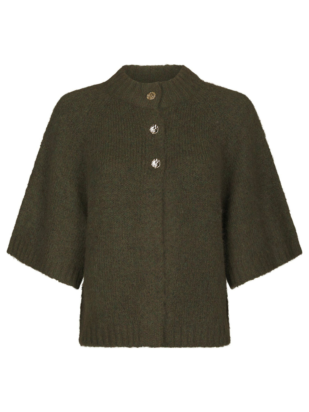Neo Noir Benuta Fluffy Strik Cardigan - Army