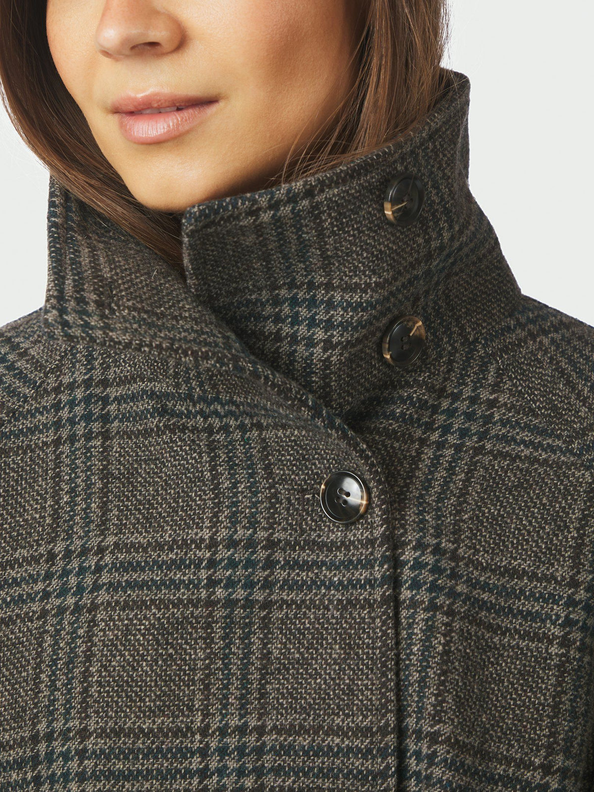 Neo Noir Munet Check Jakke - Dark Grey