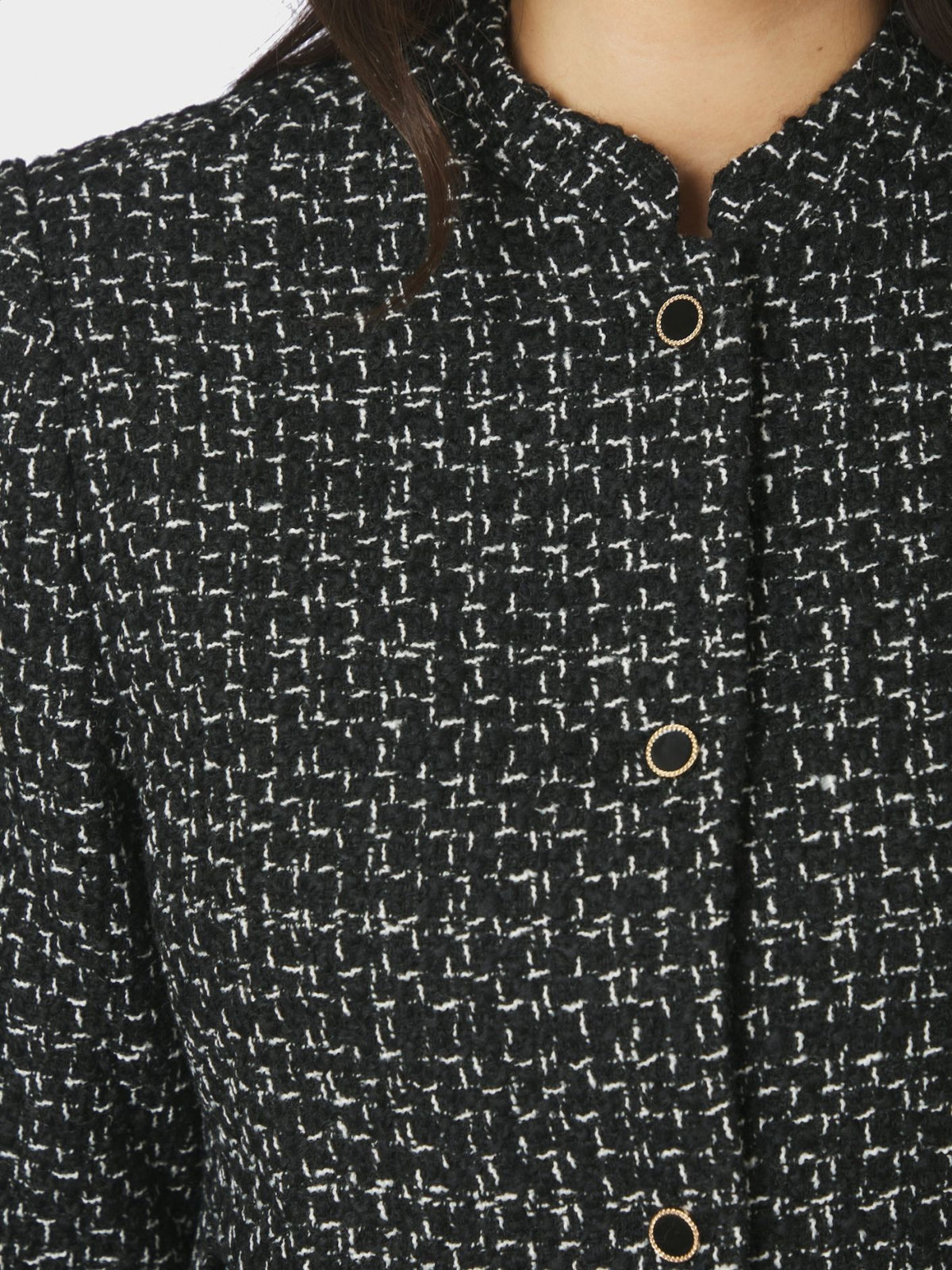 Neo Noir Denisa Boucle Jakke - Black