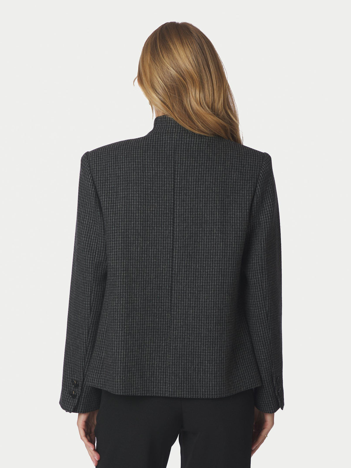 Neo Noir Paria Check Blazer - Dark Grey