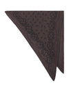 Neo Noir Lolana Paisley Strik Tørklæde - Brown Melange