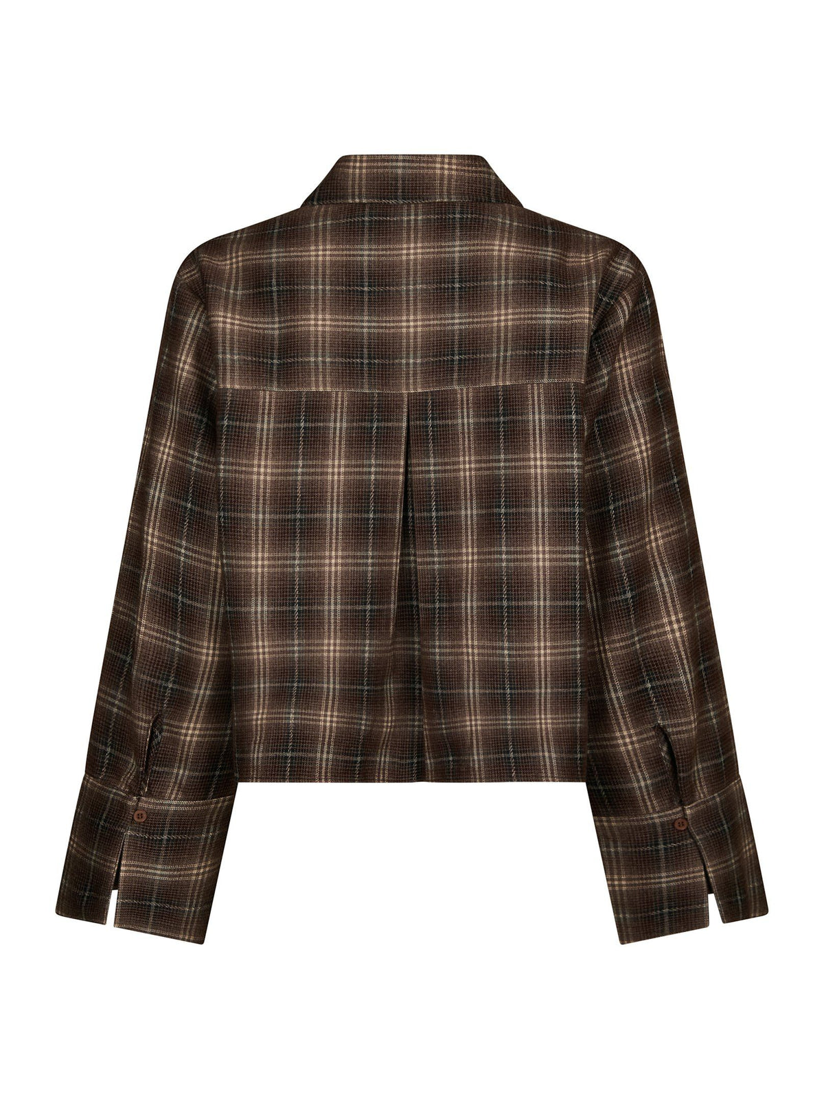 Neo Noir Jaylin Flannel check Skjorte - Dark Taupe