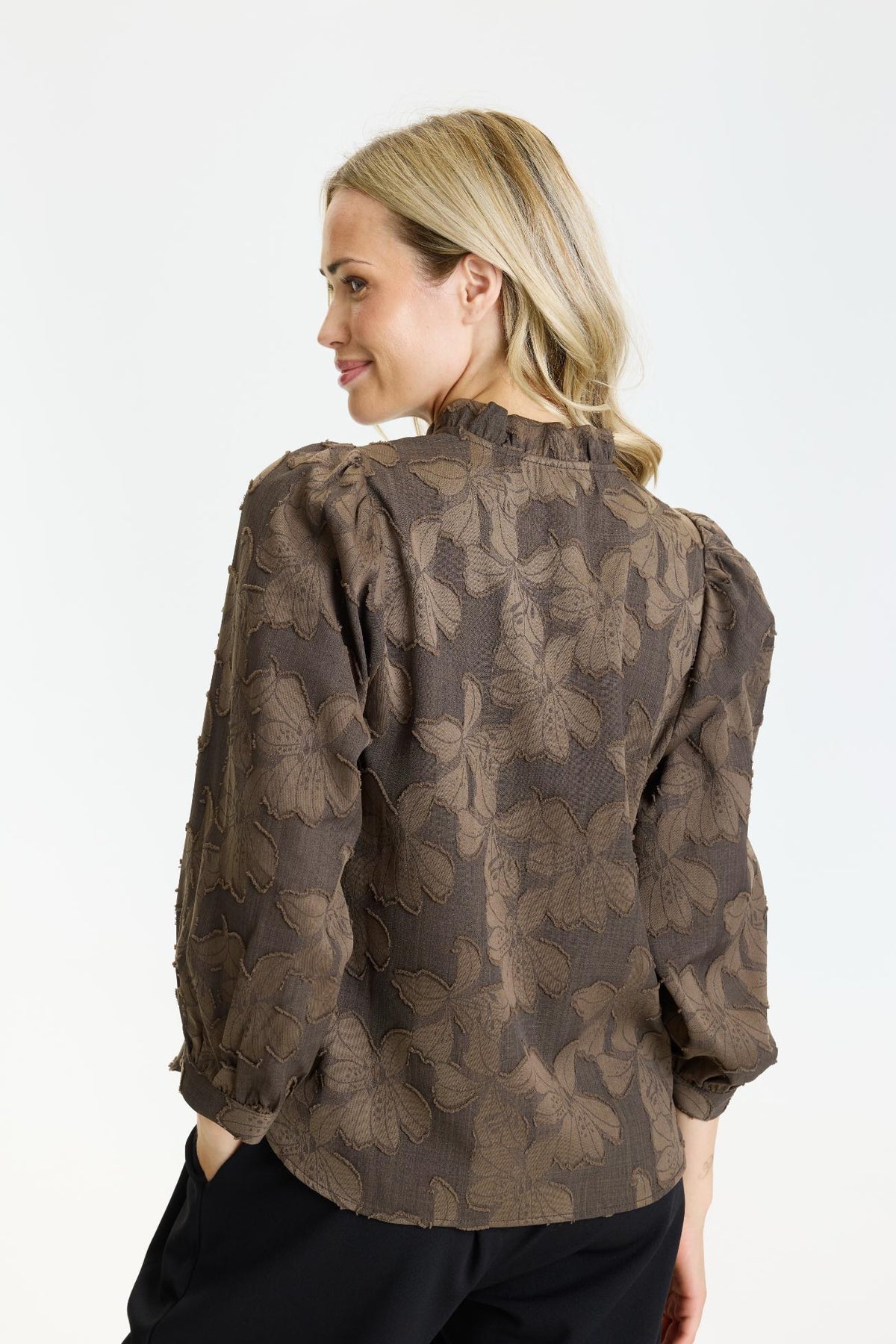 In Front Ginger Bluse - Brown
