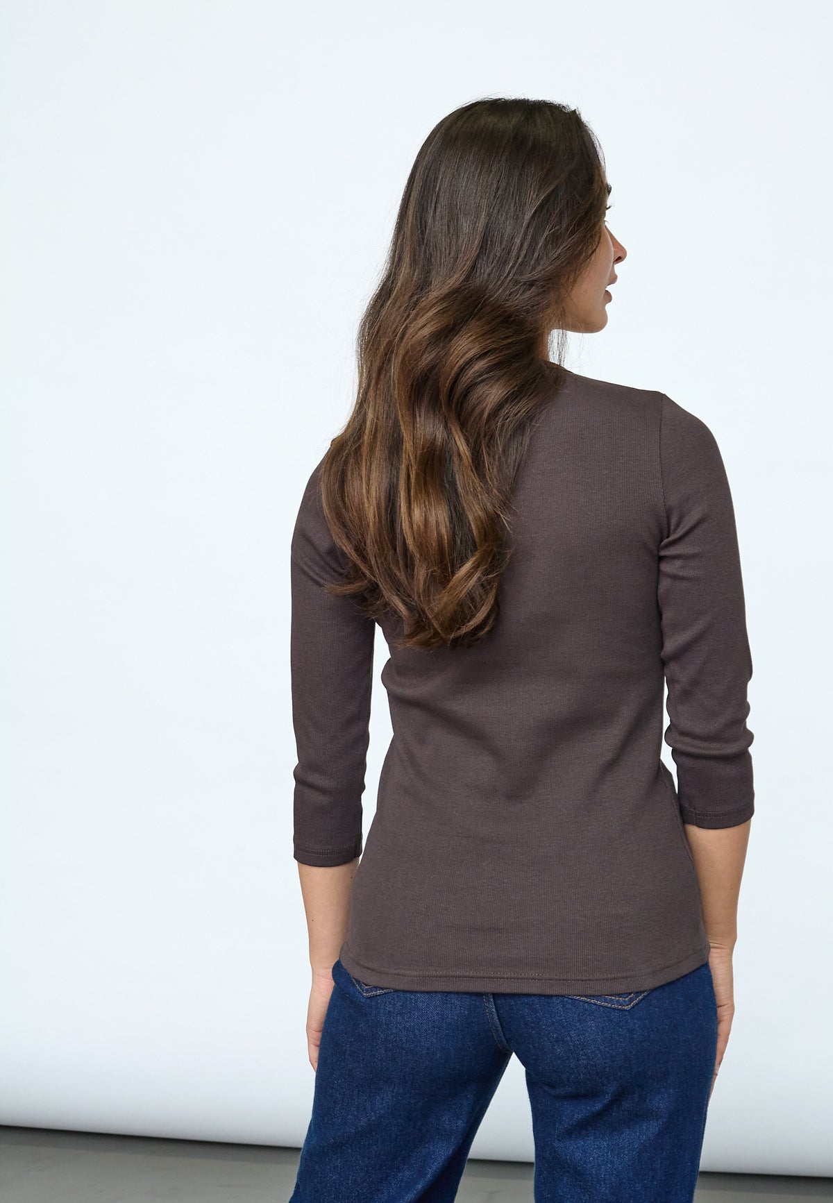 Sisters Point Eike-MS T-shirt - D. Chocolate