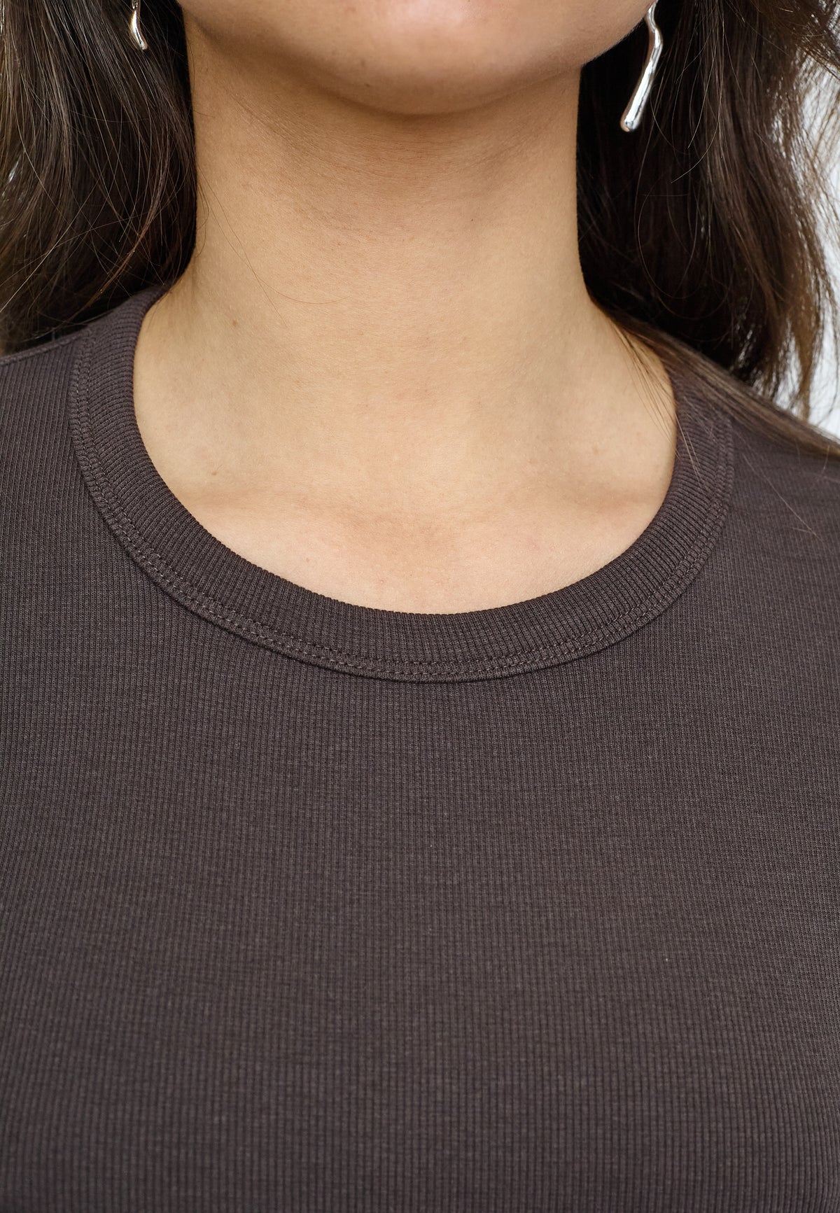 Sisters Point Eike-MS T-shirt - D. Chocolate