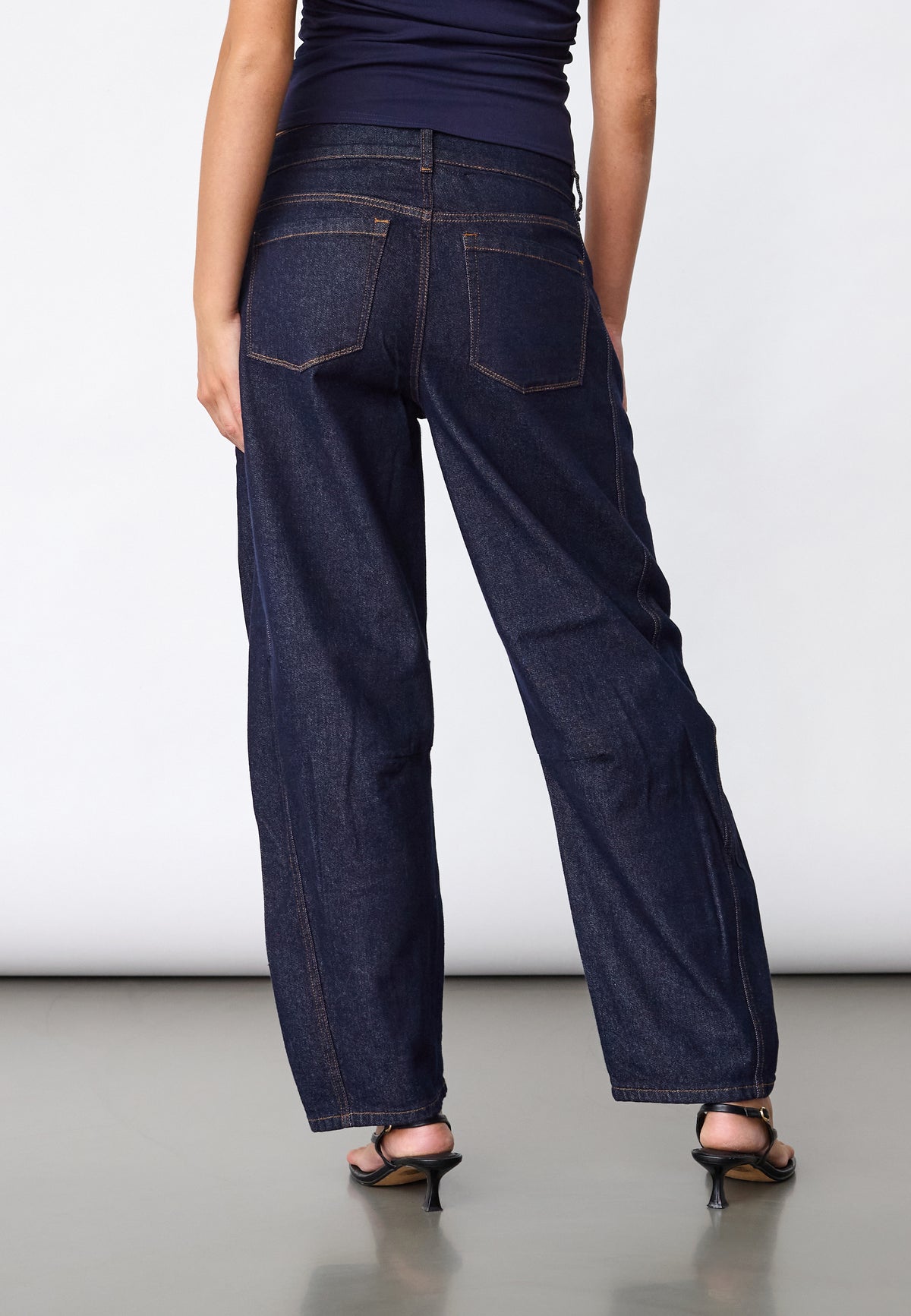 Sisters Point Fiora-Barrel3 Jeans - Blue Denim