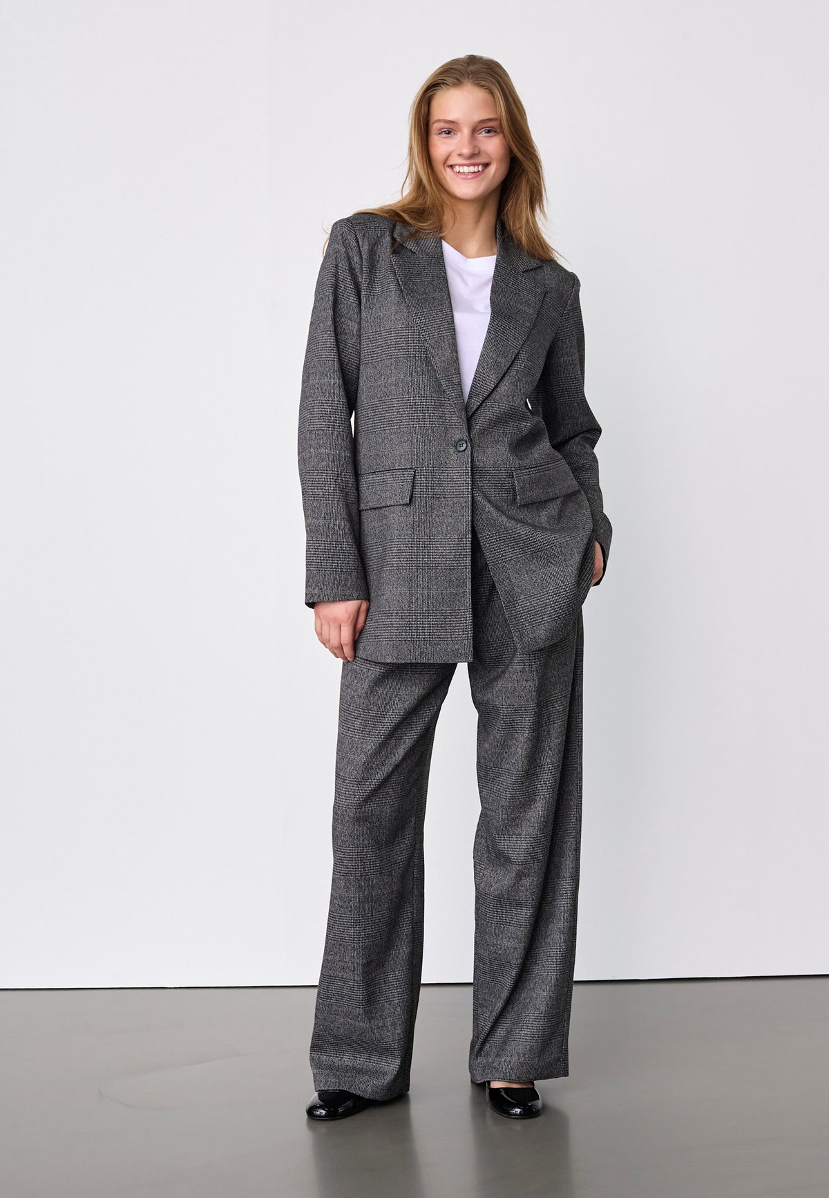 Sisters Point Viksa-BL1 Blazer - Grey Check