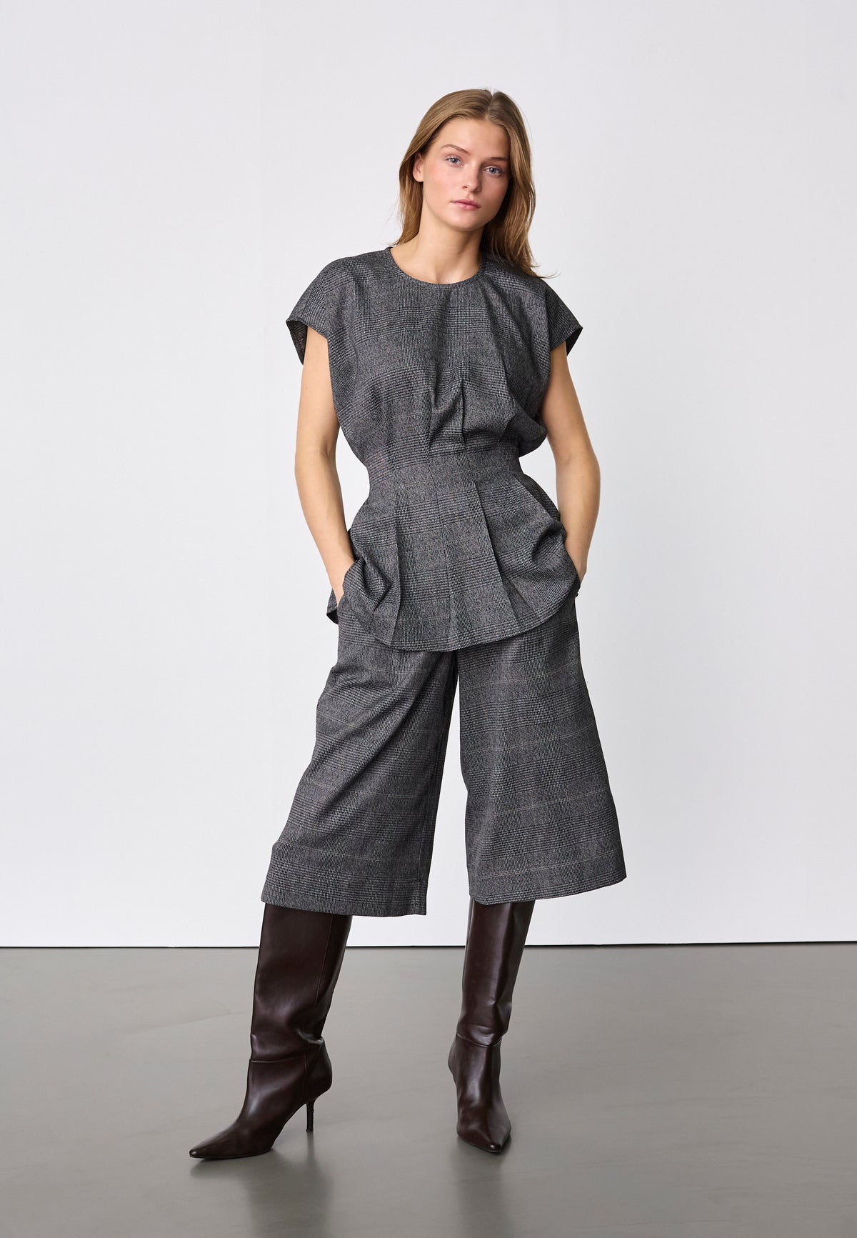Sisters Point Viksa-L.SHO Shorts - Grey Check