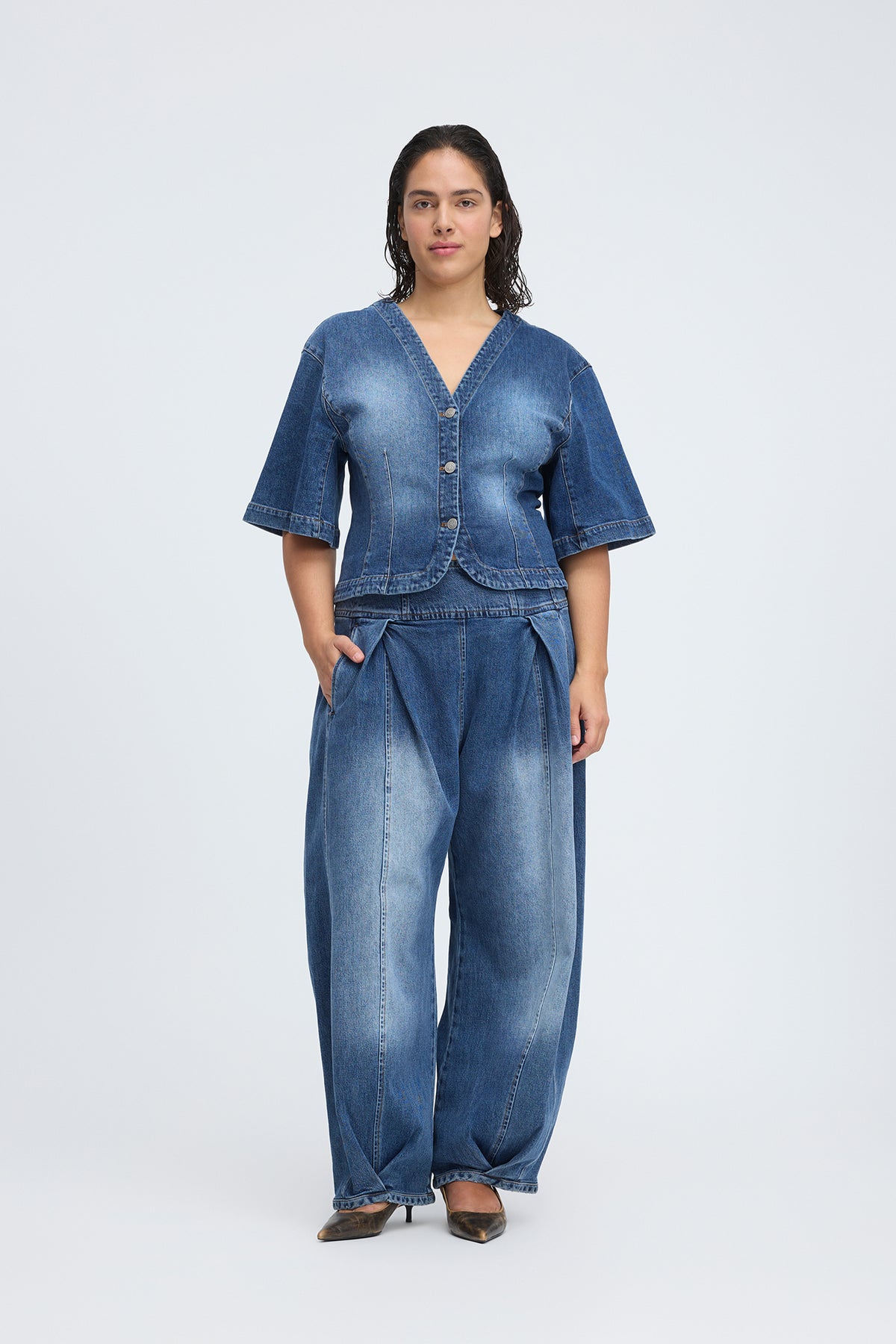 Munthe Cassia Denimbluse - Blue