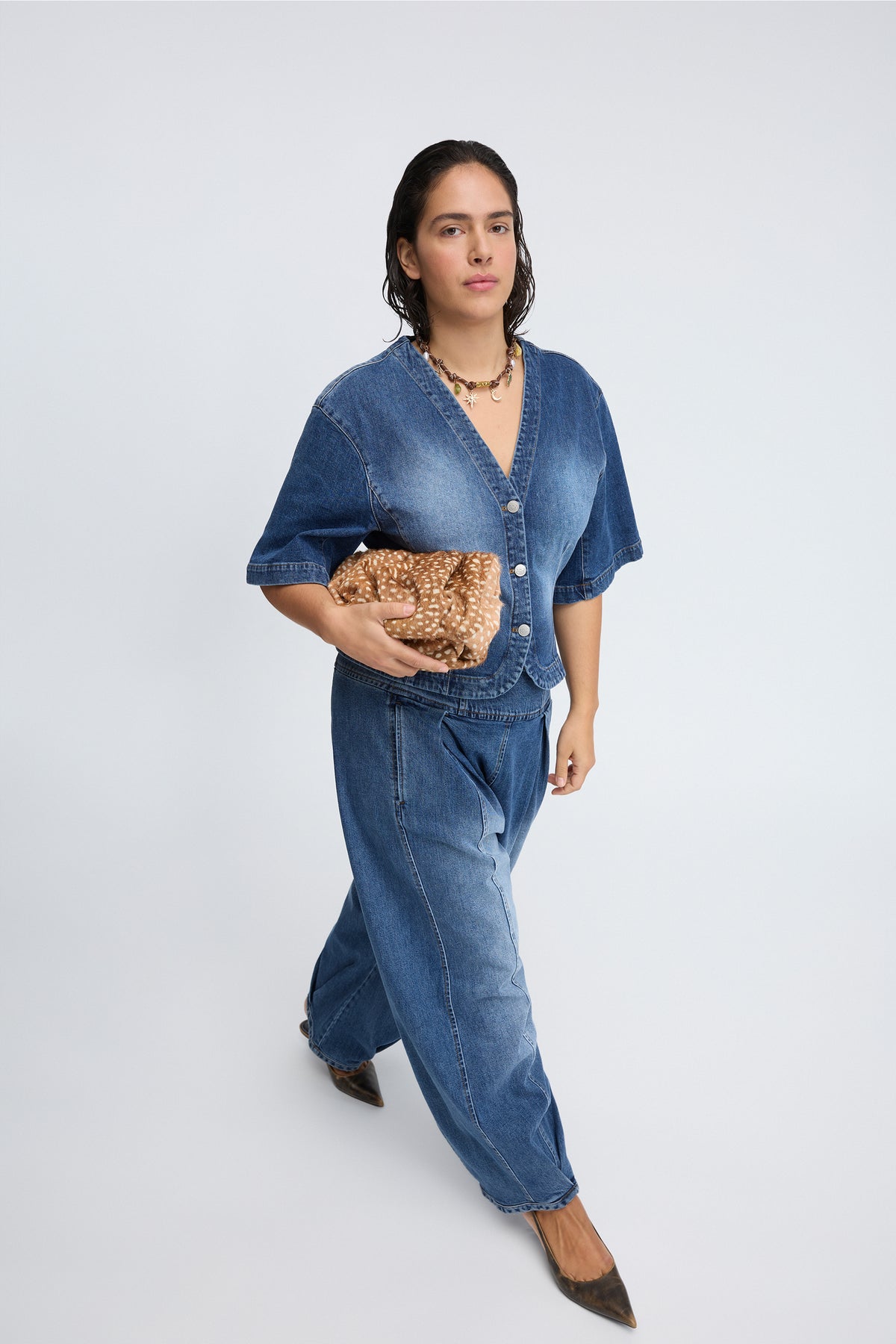 Munthe Cassia Denimbluse - Blue