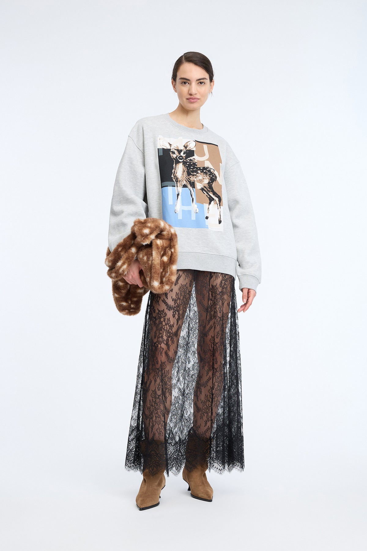 Munthe Chandler Sweatshirt - Light Grey