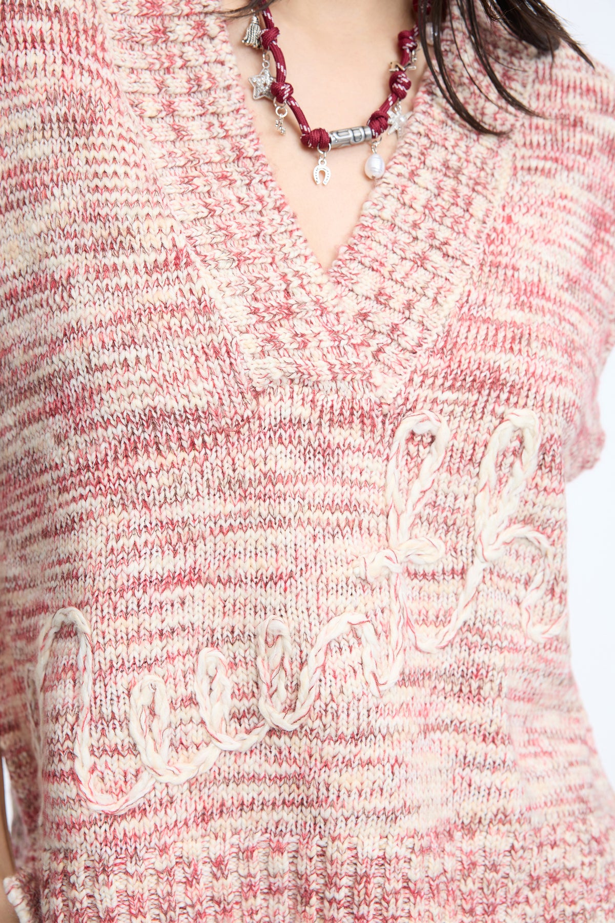 Munthe Candie Strikvest - Berry