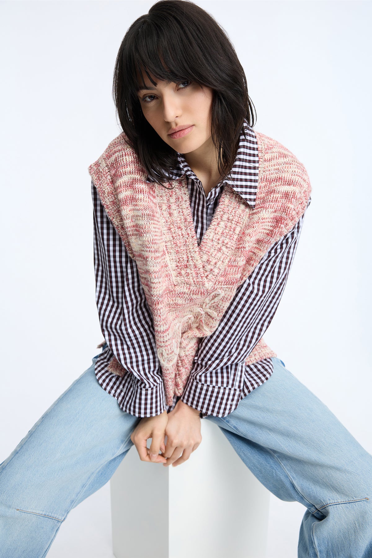 Munthe Candie Strikvest - Berry