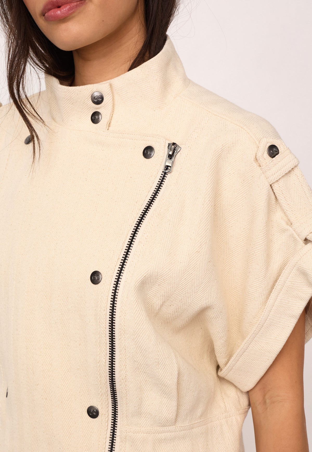Co'couture CalinCC Vest - Creme