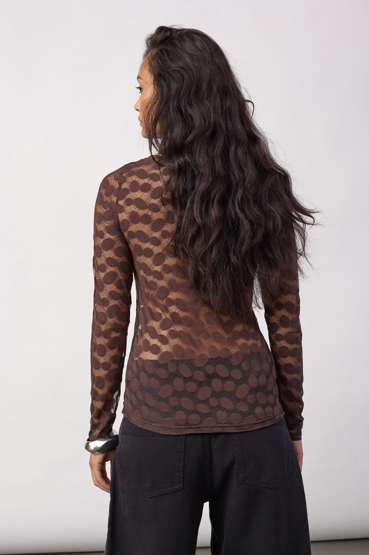 Co'couture Penola O-Neck Bluse - Brown
