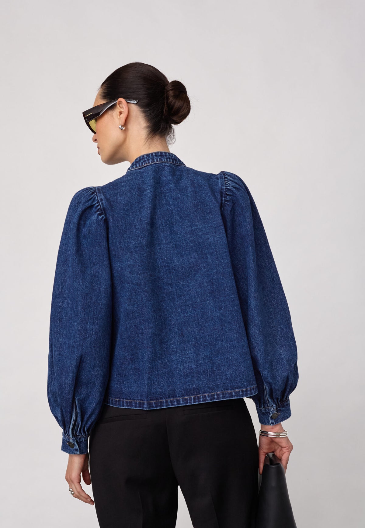 Co'couture Denice LS Denim Skjorte - Used Denim
