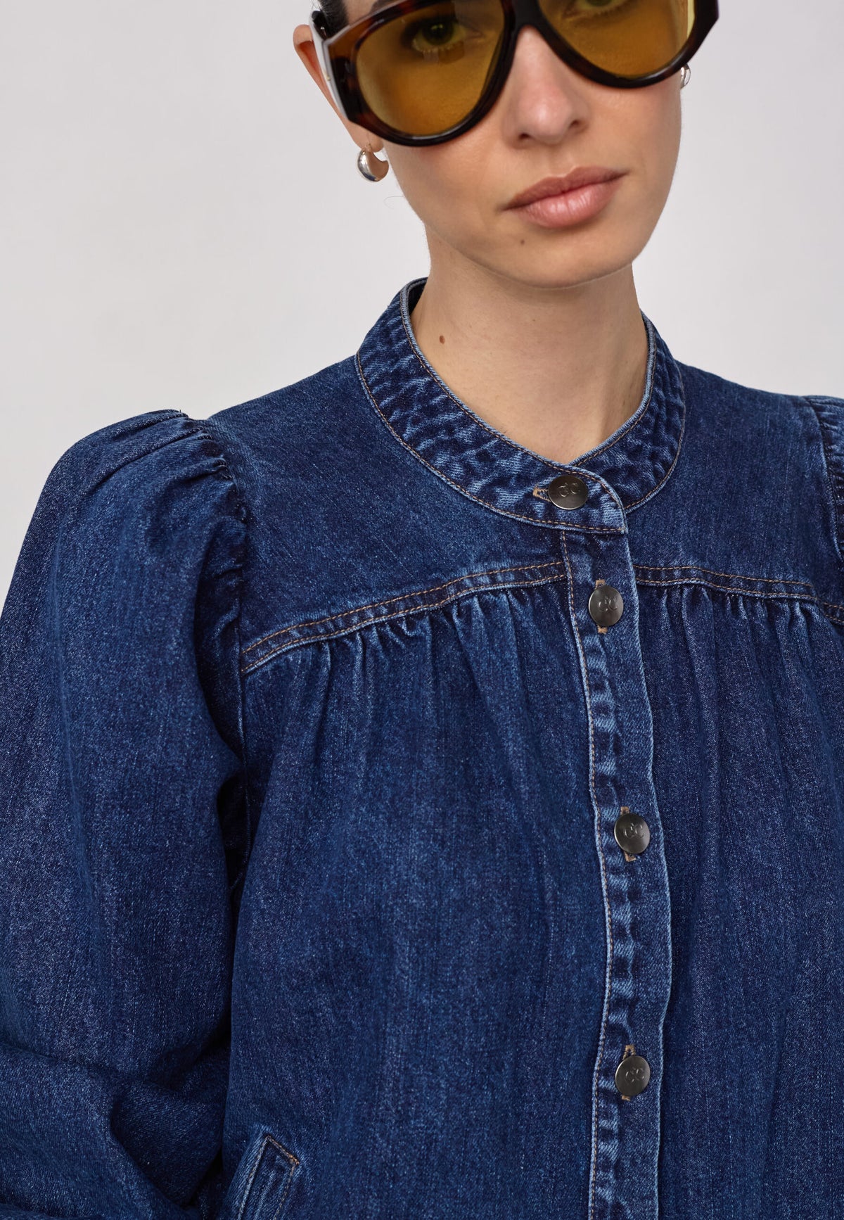 Co'couture Denice LS Denim Skjorte - Used Denim