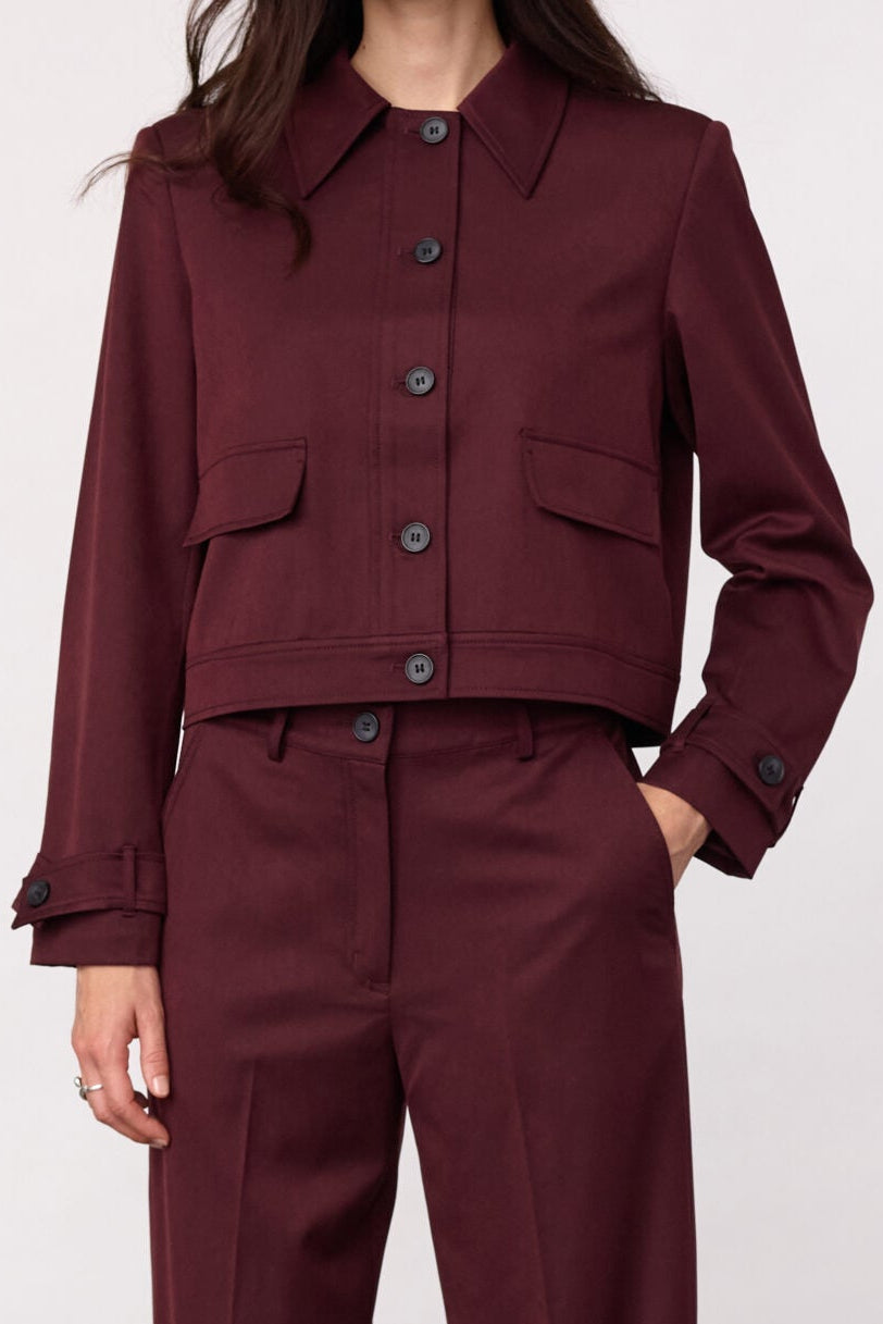 Co'couture TerryCC Jakke - Wine Red