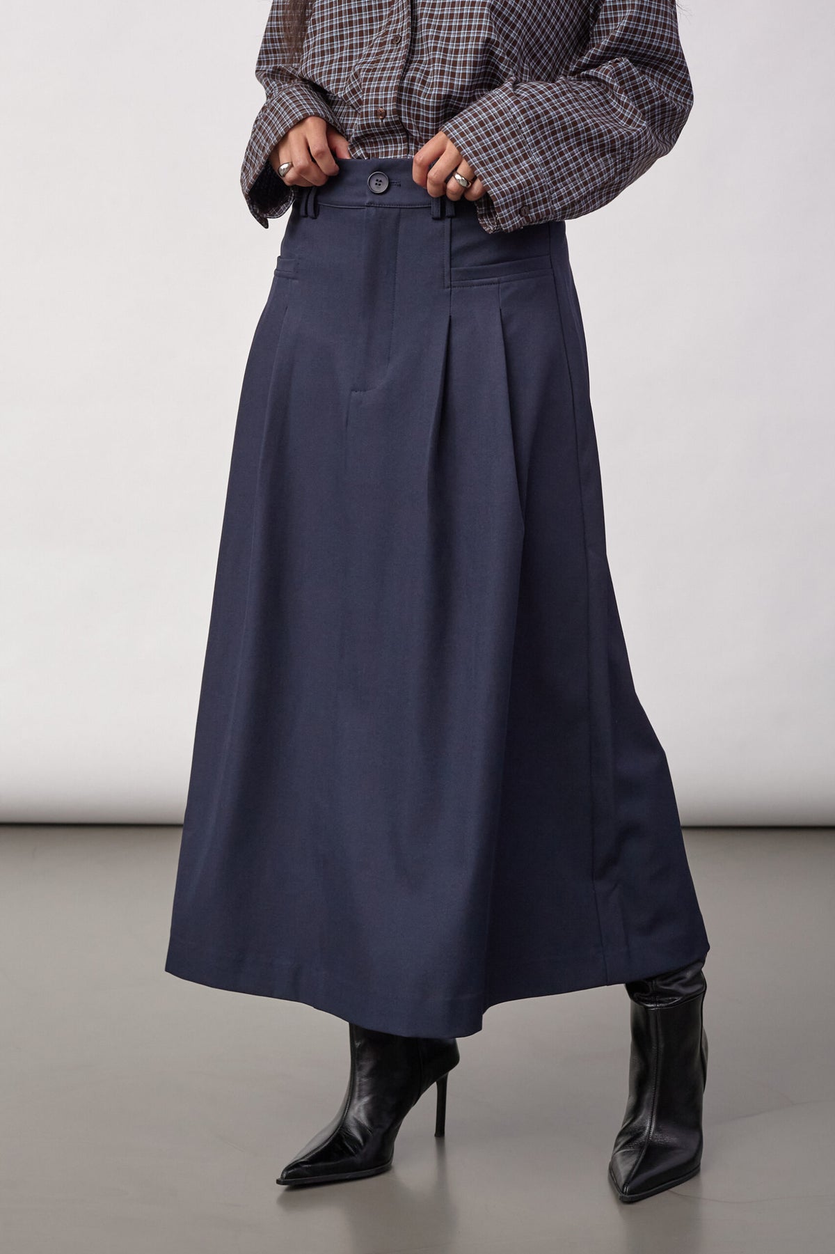 Co'couture LunaCC New Pocket Pleat Nederdel - Navy