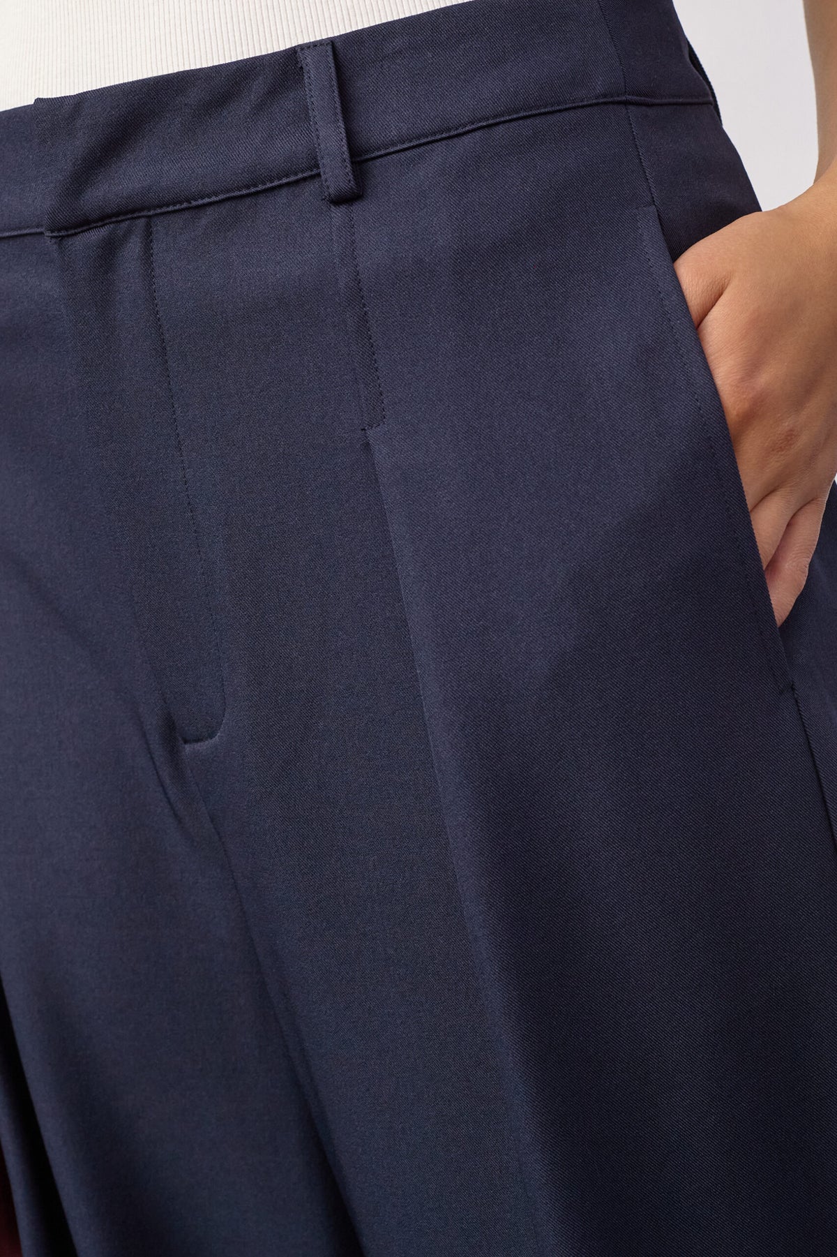 Co'couture LunaCC Pleat Bukser - Navy
