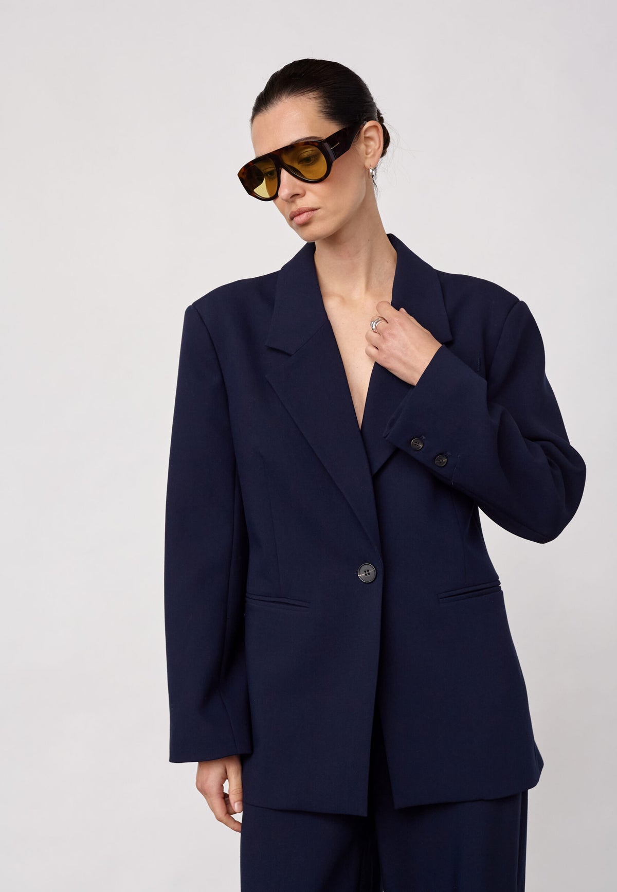 Co'couture MavaCC Power Blazer - Navy
