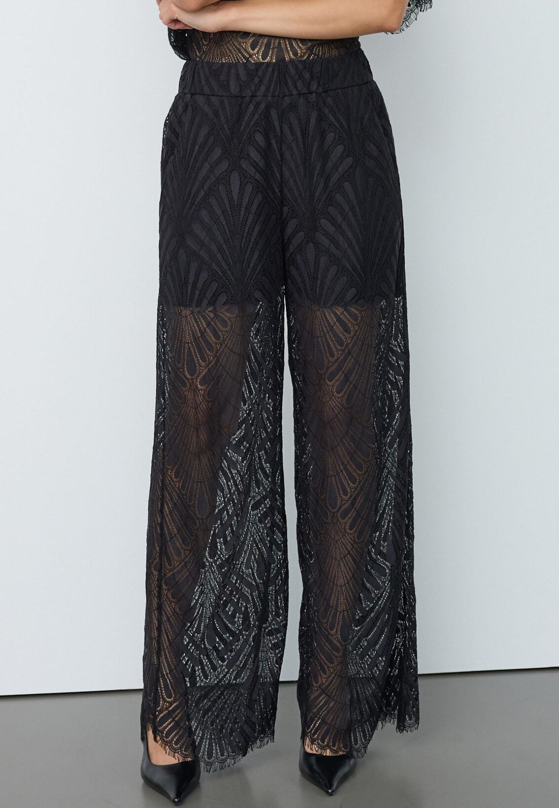 Co'couture LetiCC Lace Bukser - Black