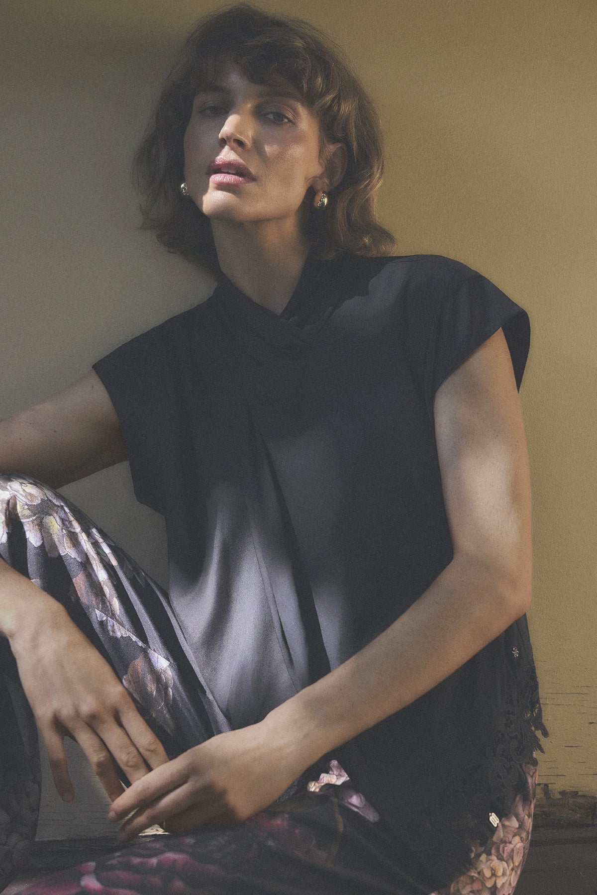 Gustav Allie embroidery Bluse - Black