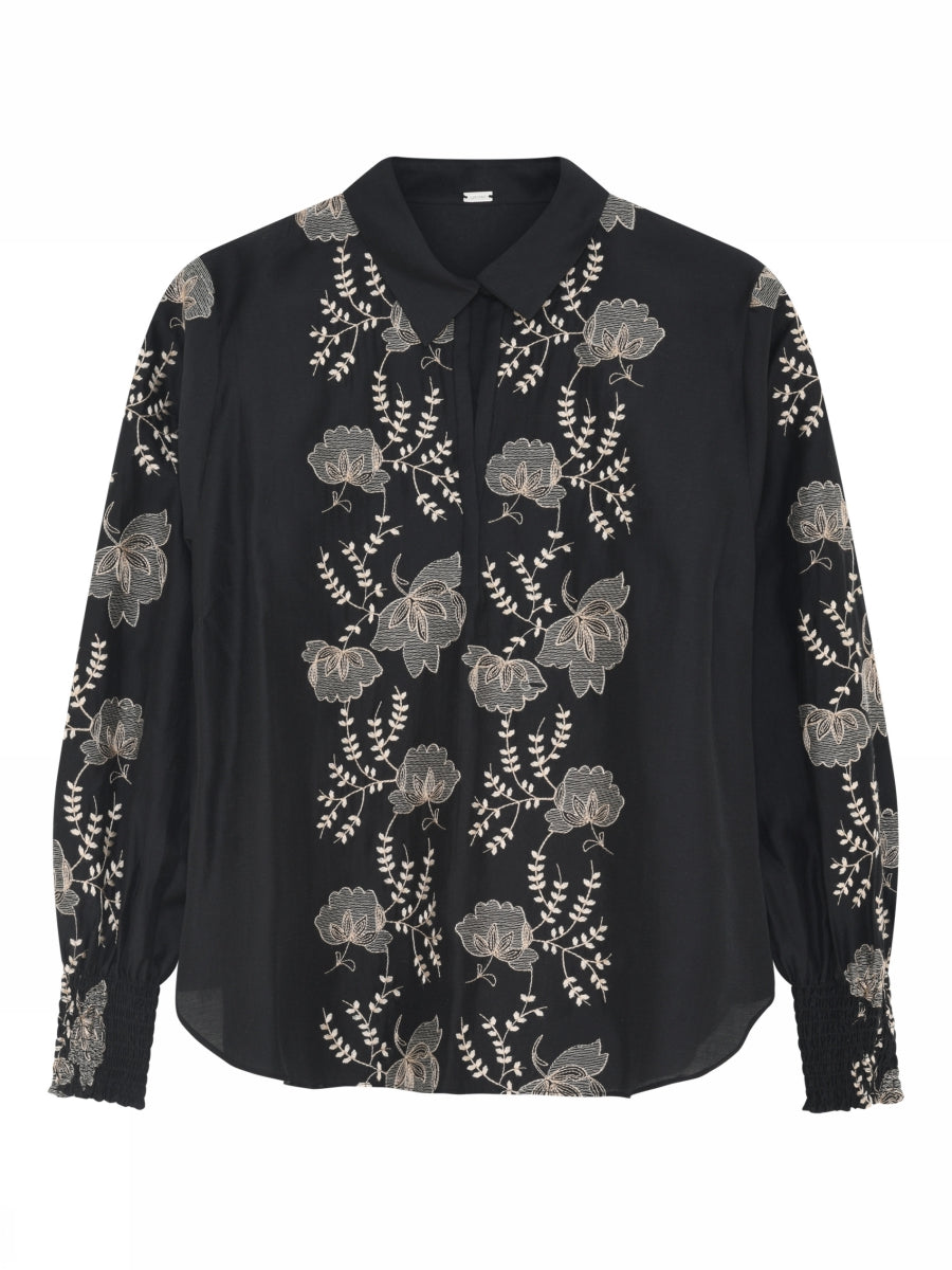 Gustav Bayanna Bluse - Black