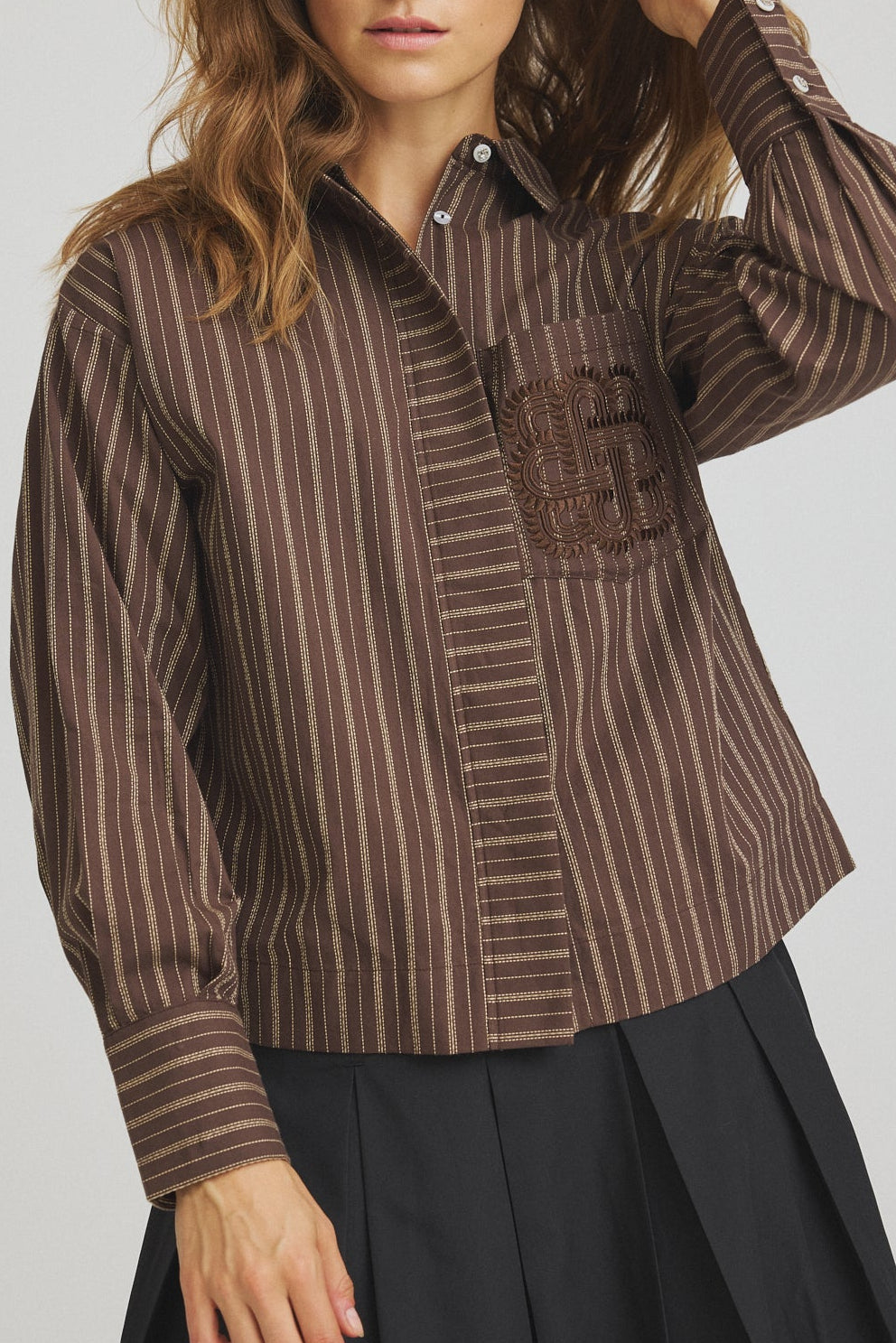 Luxzuz  Makiero Skjorte - Chocolate Brown