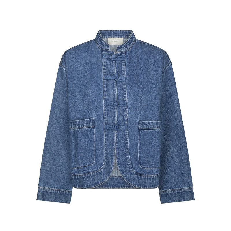 Neo Noir Caline Denim Jakke - Blue Denim