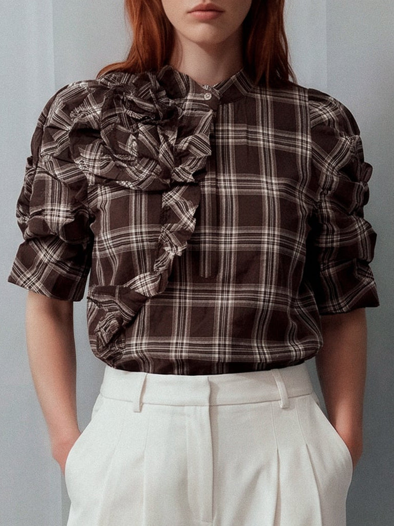 Gossia ZabinaGO Bluse - Brown Check