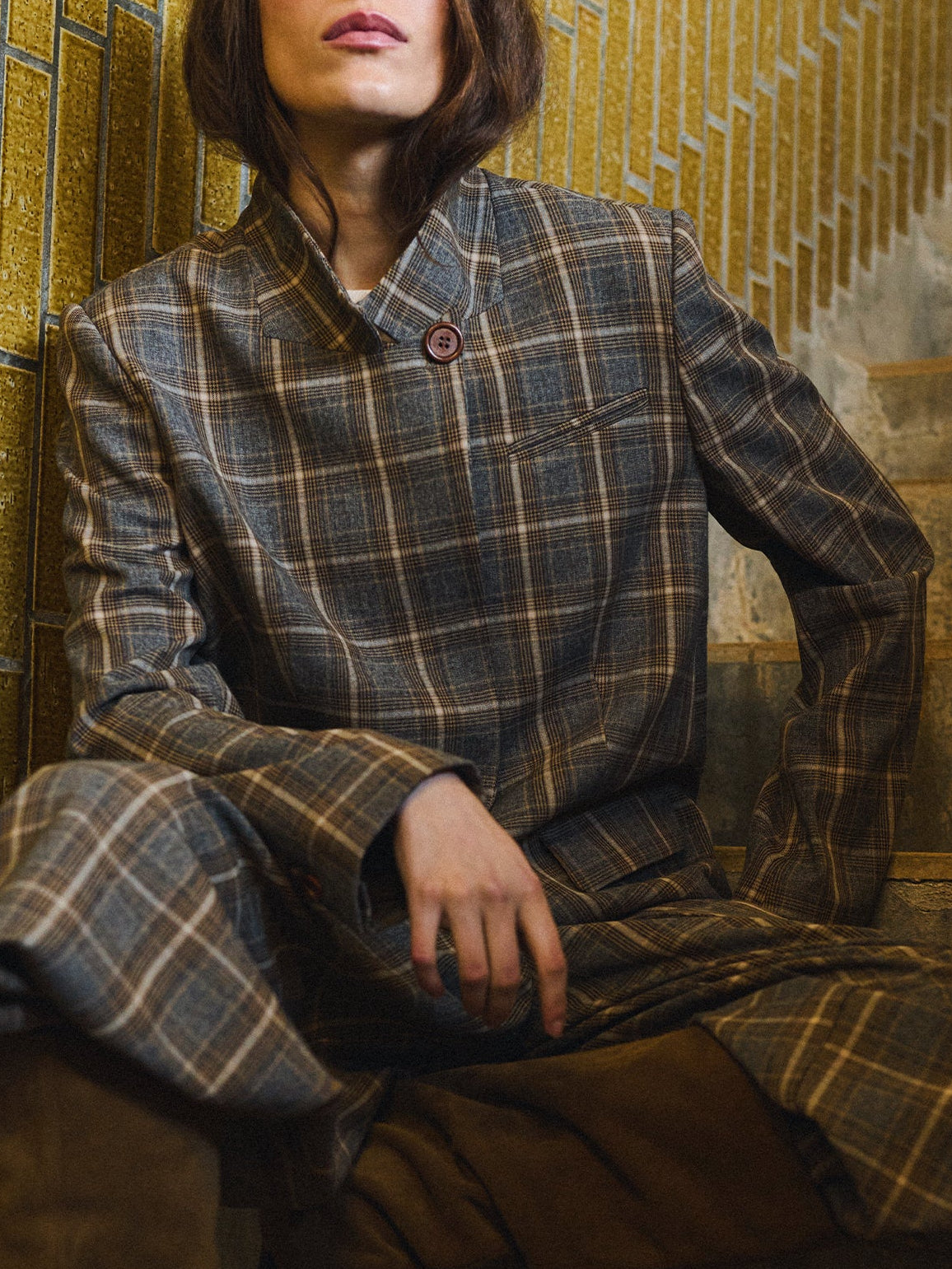 Gossia ElliGO Blazer - Brown Check