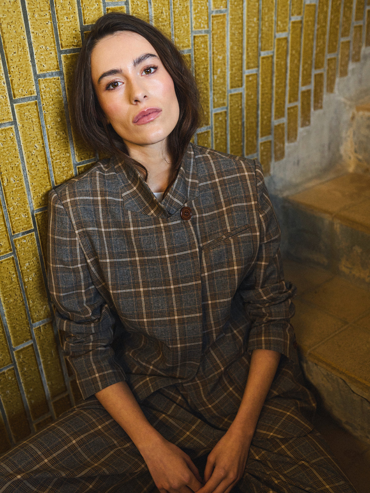 Gossia ElliGO Blazer - Brown Check