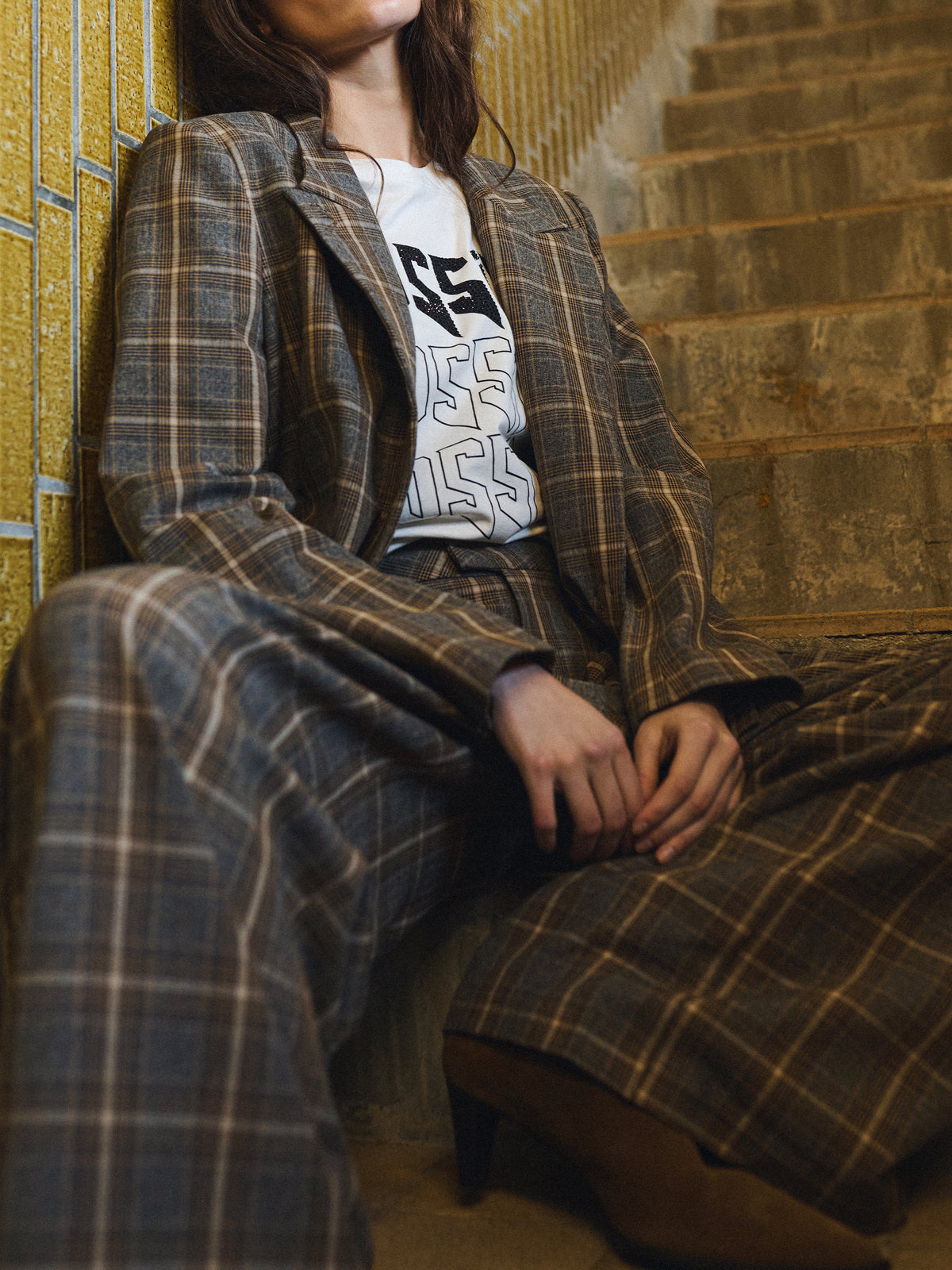 Gossia ElliGO Blazer - Brown Check