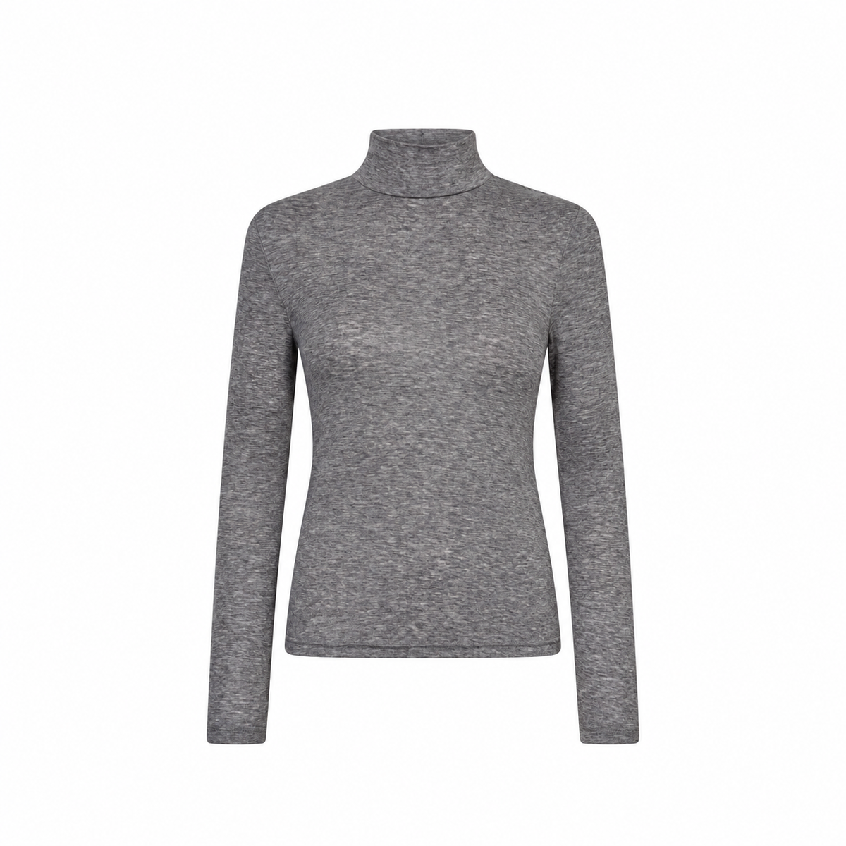 Haute L'amitié Lux Langærmet Rullekrave - Grey Melange