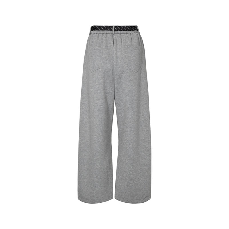 Haute L'amitié Maxi Split Tie Bukser - Grey Melange
