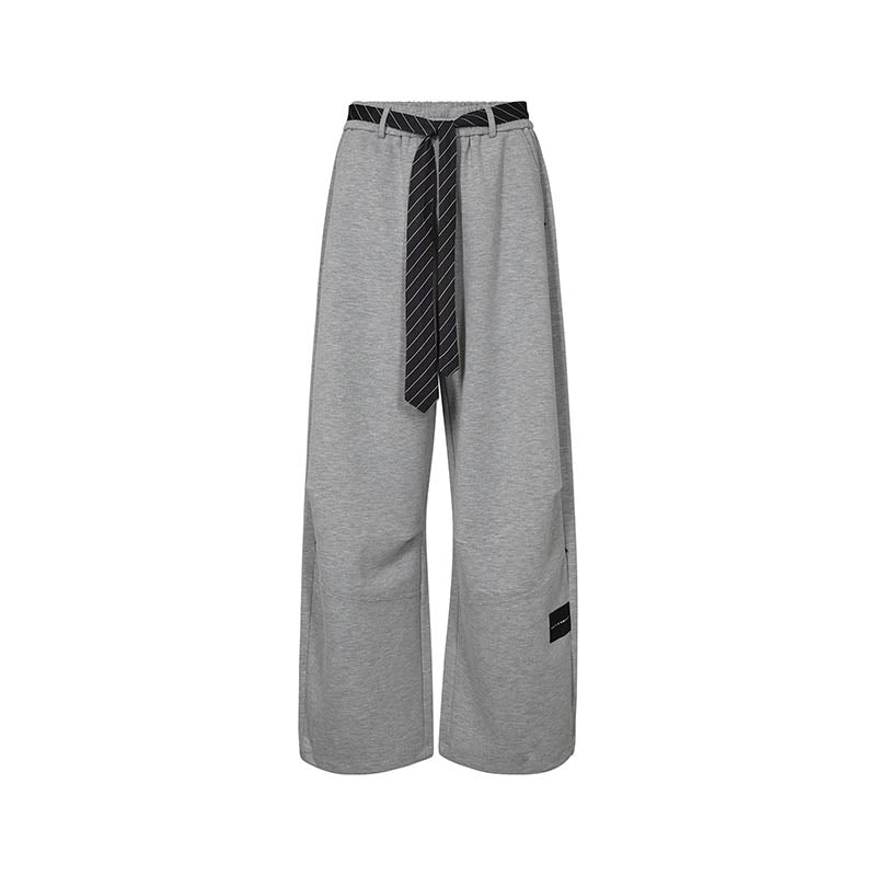Haute L'amitié Maxi Split Tie Bukser - Grey Melange