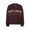 Haute L'amitié New Studio Tie Sweat - Wine