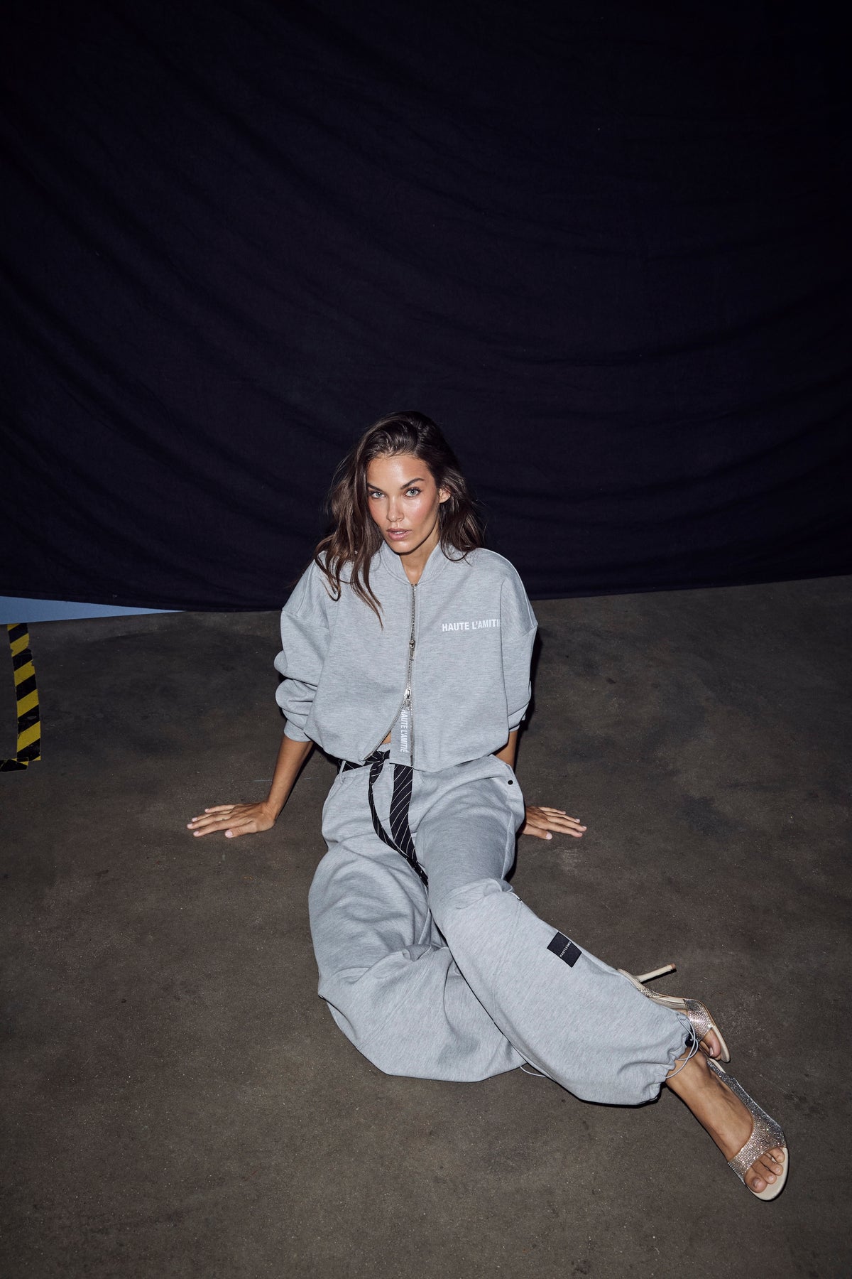 Haute L'amitié Maxi Split Tie Bukser - Grey Melange