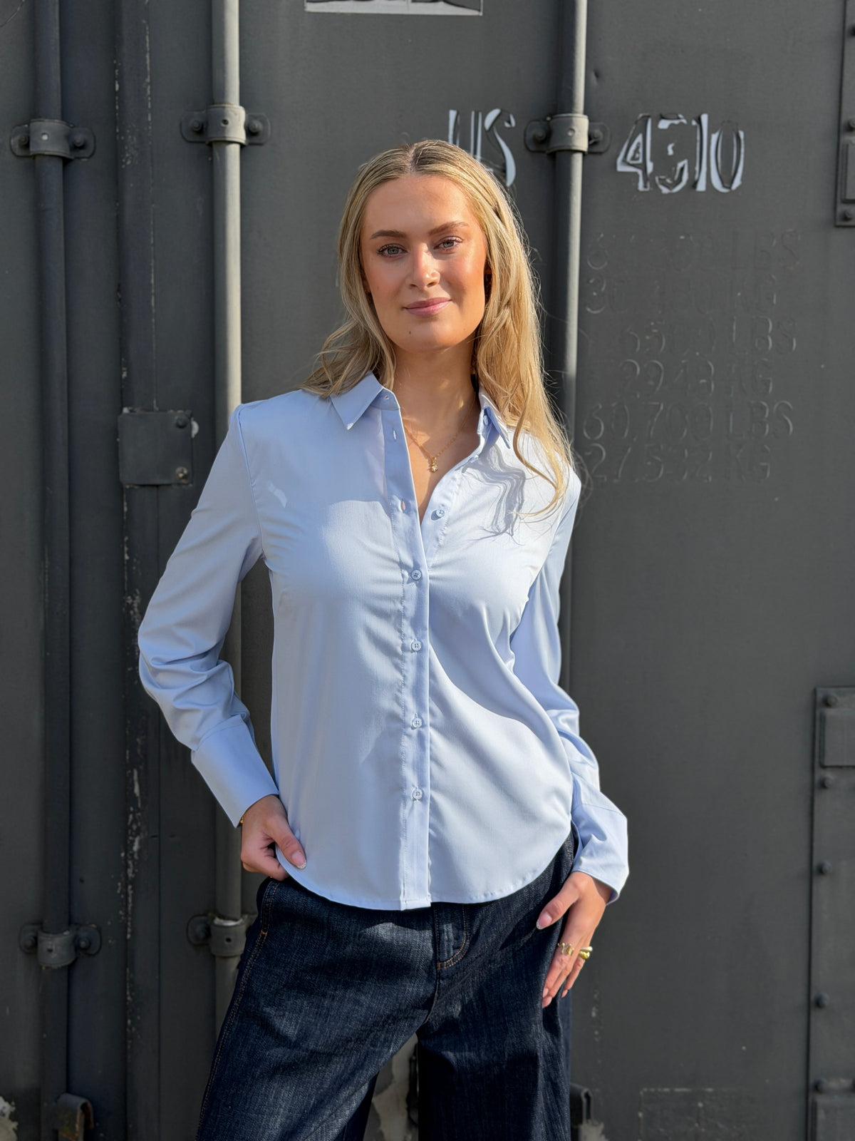 BTF-CPH Ada bamboo skjorte - Light Blue