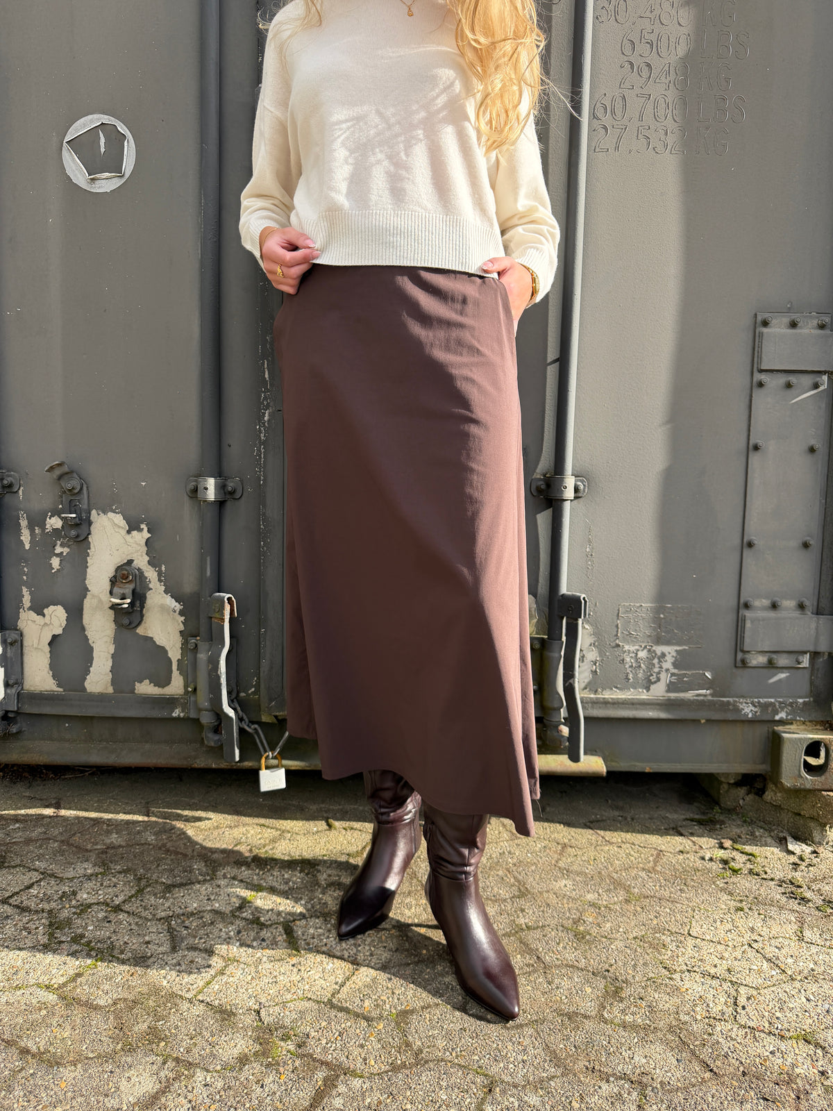 Black Colour BCDavina Nederdel - Coffee