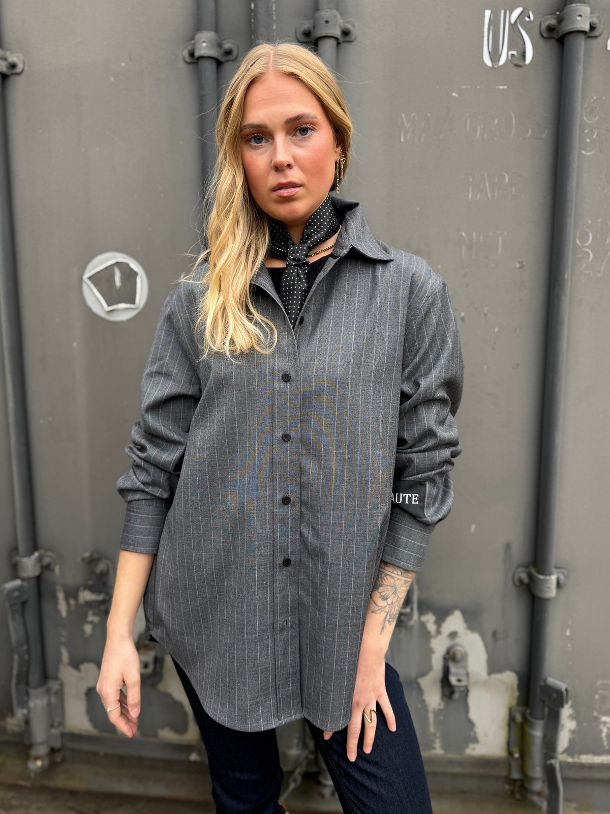 Haute L'amitie Tailor Pin Skjorte - Antracit