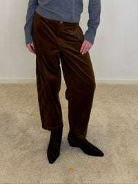 Cero Barrel Corduroy Bukser - Tobacco