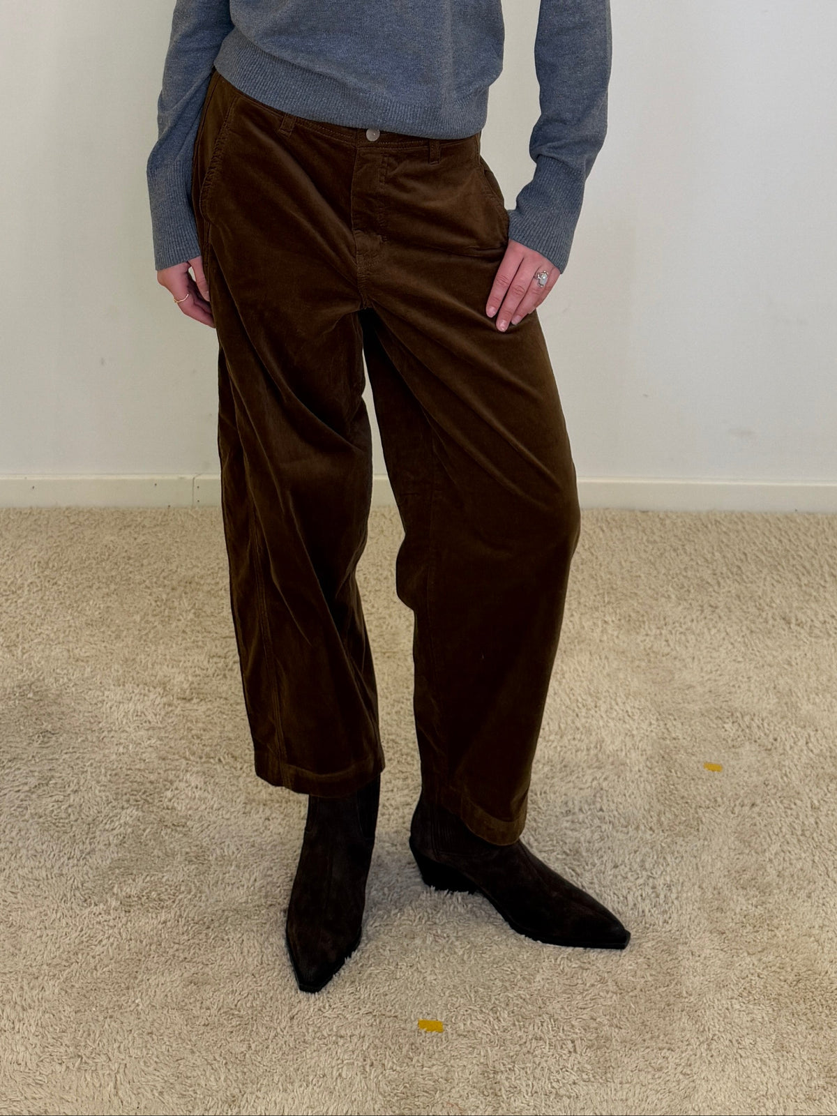 Cero Barrel Corduroy Bukser - Tobacco