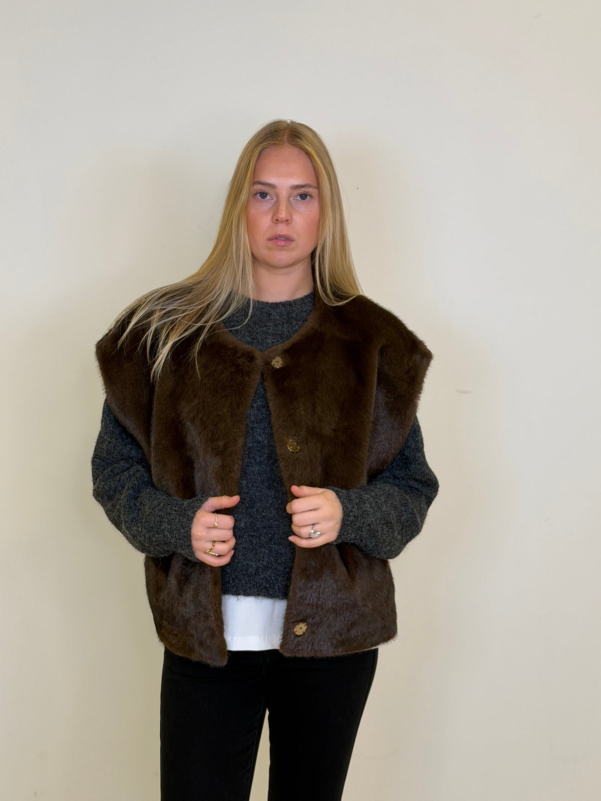 Notyz Valencia Poncho - Dark Brown